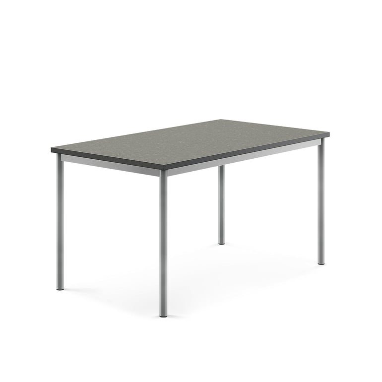 if you can magnet revolution Desk SONITUS, 1400x800x720 mm, dark grey linoleum, alu grey | AJ Products